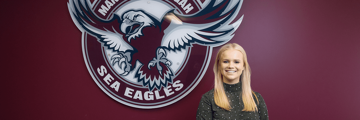 ICMS Student Builds Connections Through Manly Warringah Sea Eagles Internship