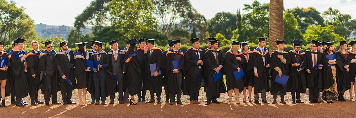 ICMS graduate employment rate is ranked higher than Australian universities'. This picture shows graduates at their graduation ceremony.