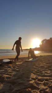 Surfing at Manly