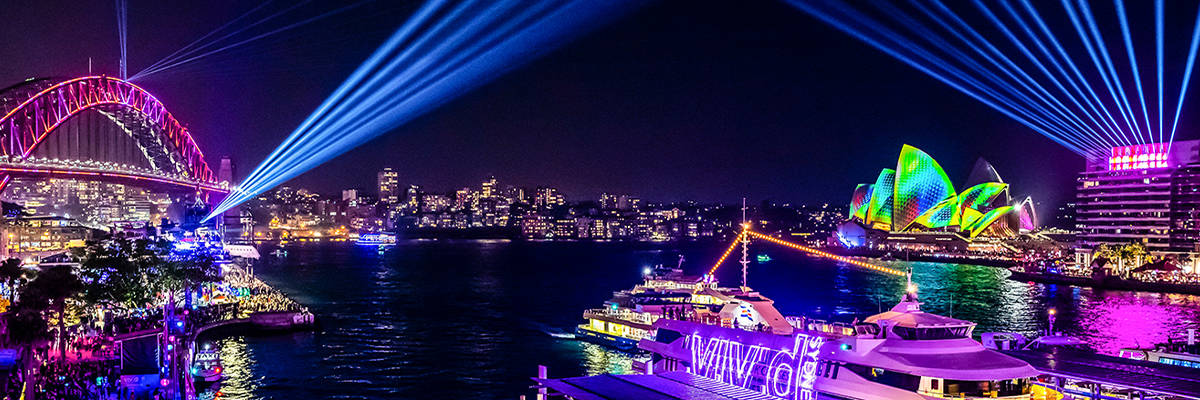 Behind the scenes walk of Vivid and Flow & Glow Festival