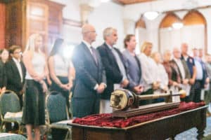 ICMS Ceremonial Mace at a ceremony