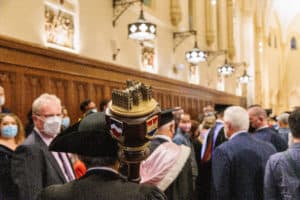ICMS Ceremonial Mace being carried in to an ICMS event
