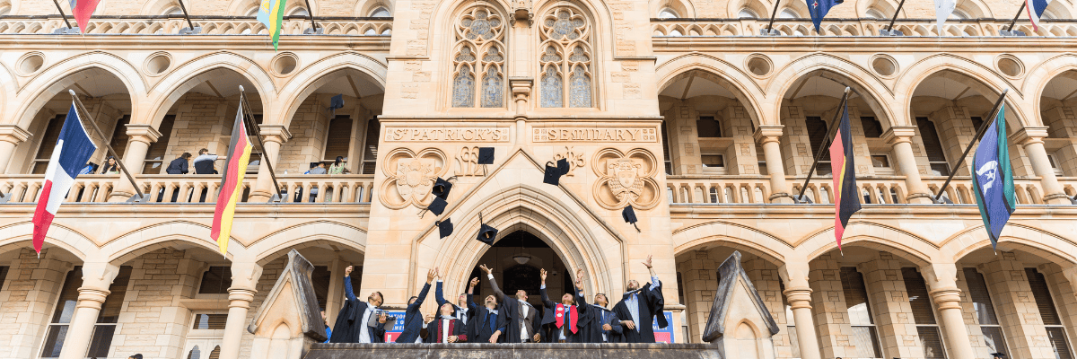 Graduation, front of castle